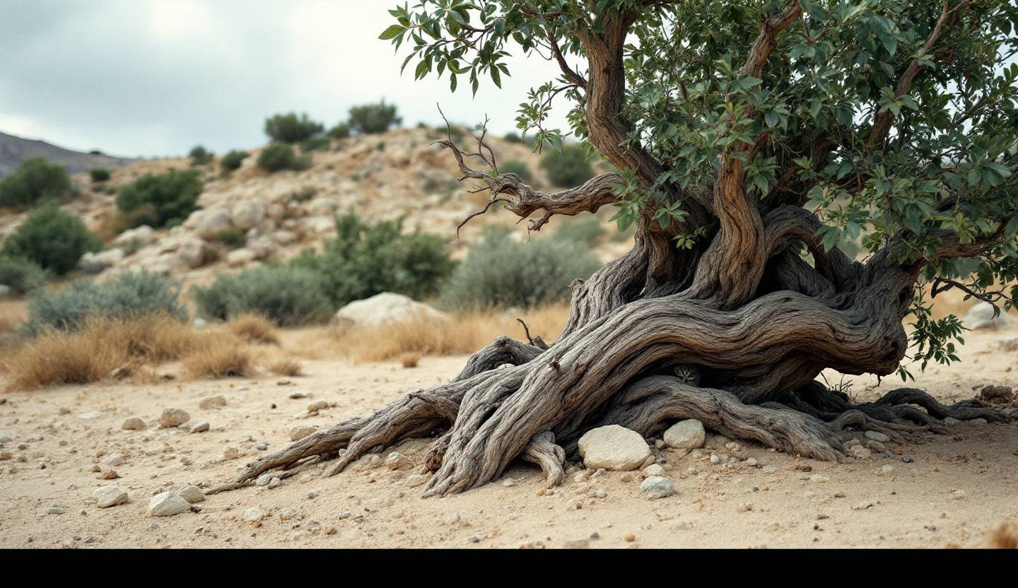 Vineyard landscape in the Paphos wine region of Cyprus