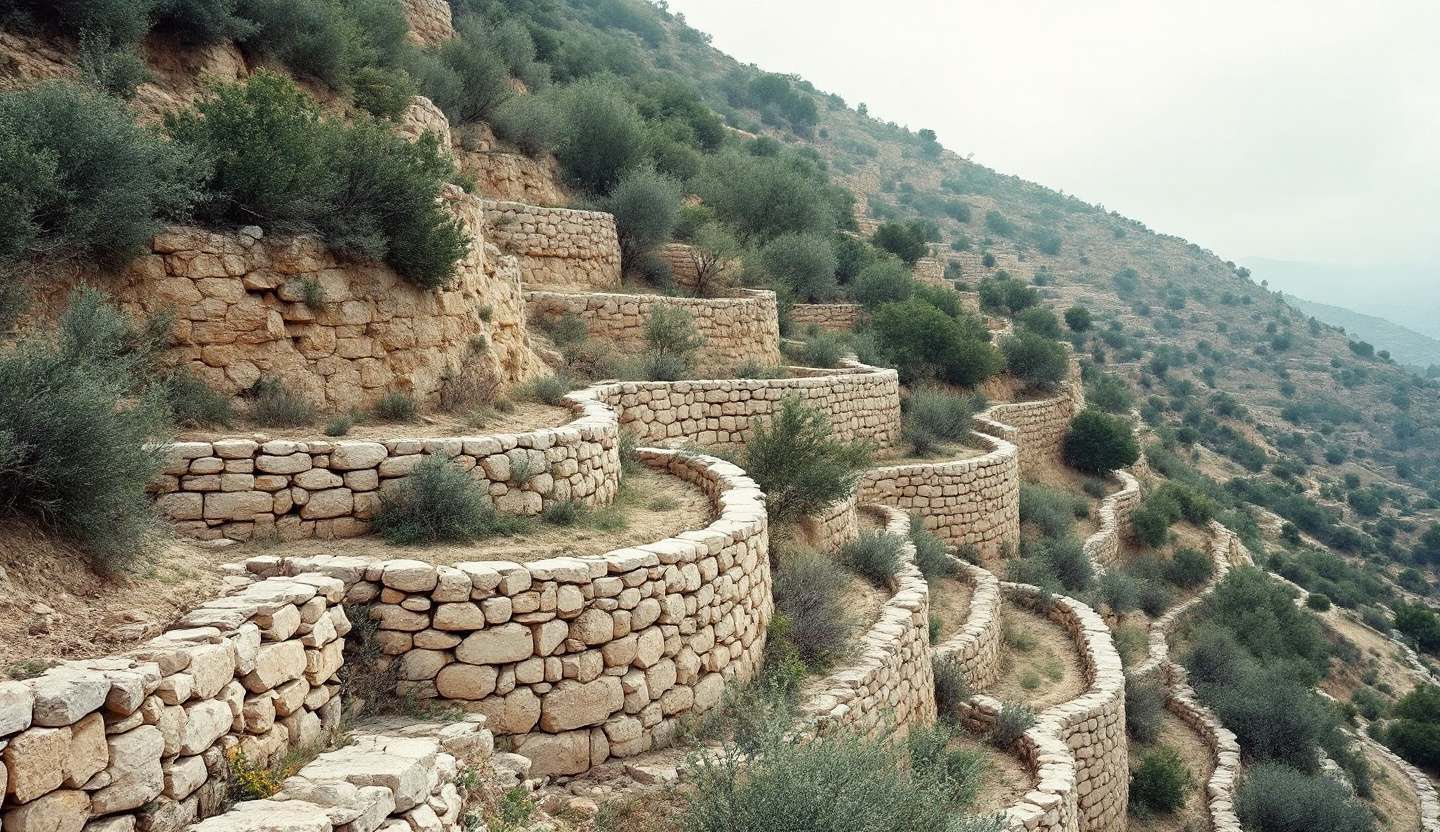 Vineyard landscape in the Limassol wine region of Cyprus