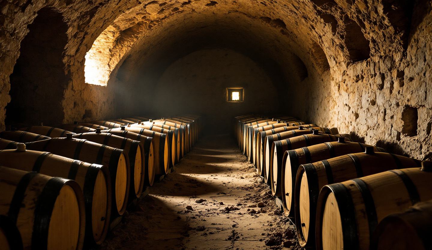 Vineyard landscape in the Limassol wine region of Cyprus